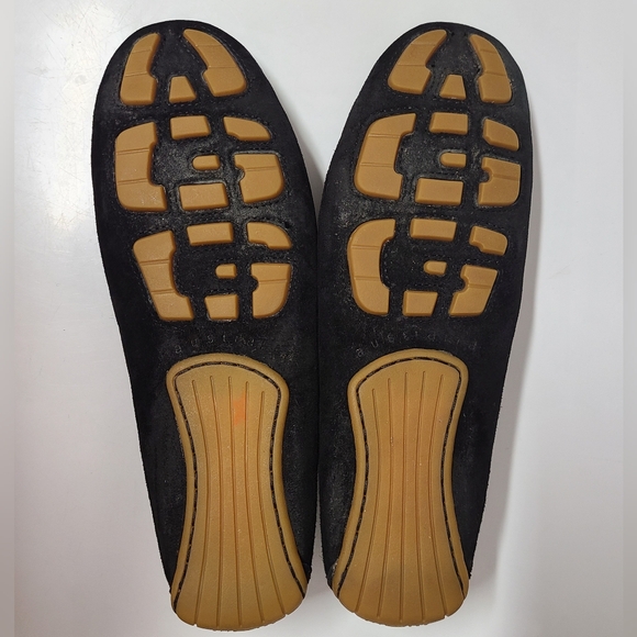 UGG Australia #1650 DAKOTA Black Suede Mocassin Driving Loafer Shoes Sz 11 - Picture 4 of 11